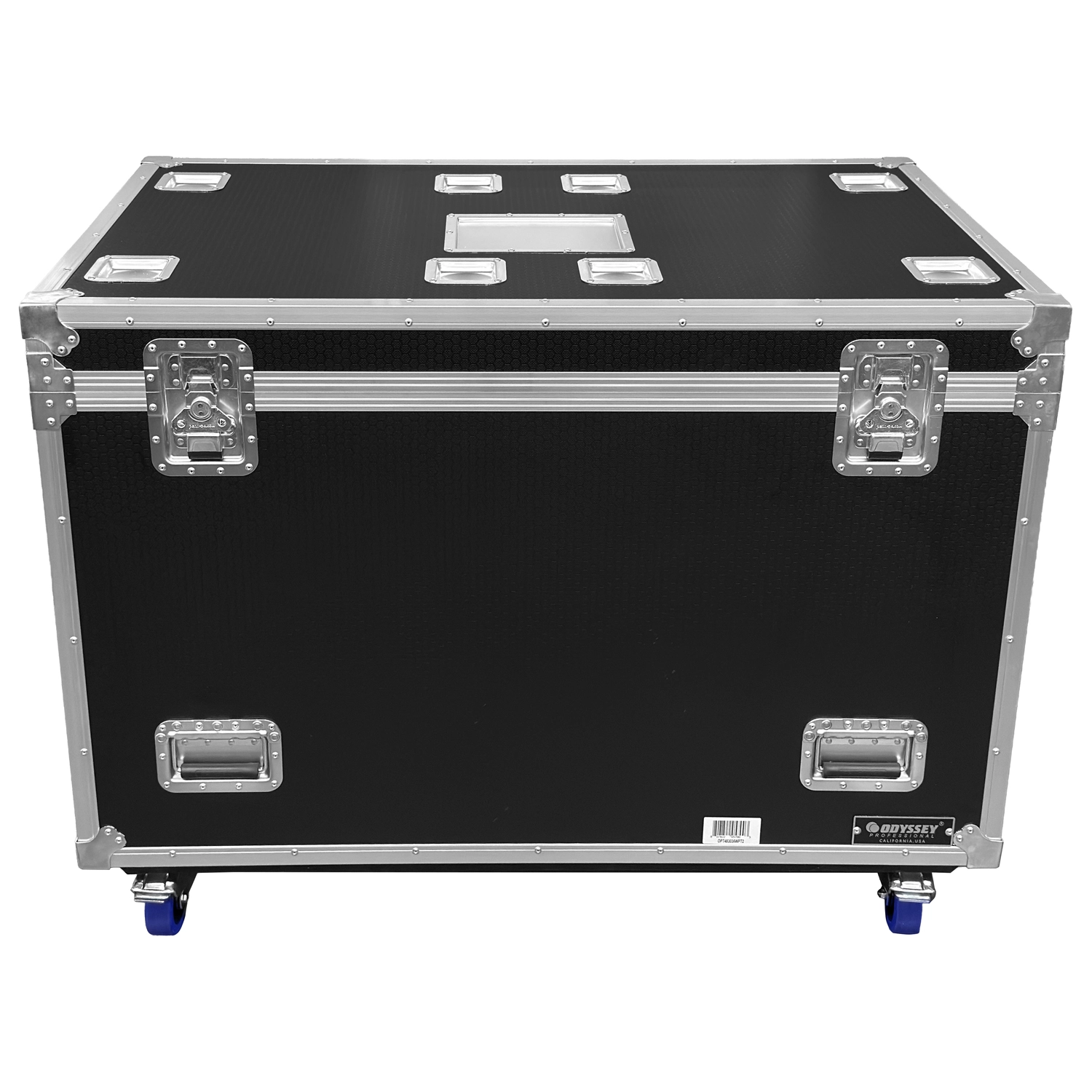 Odyssey Professional 48" x 30" x 36" Black Hex Board Utility Tour Trunk Case with Caster Wheels - Image 8