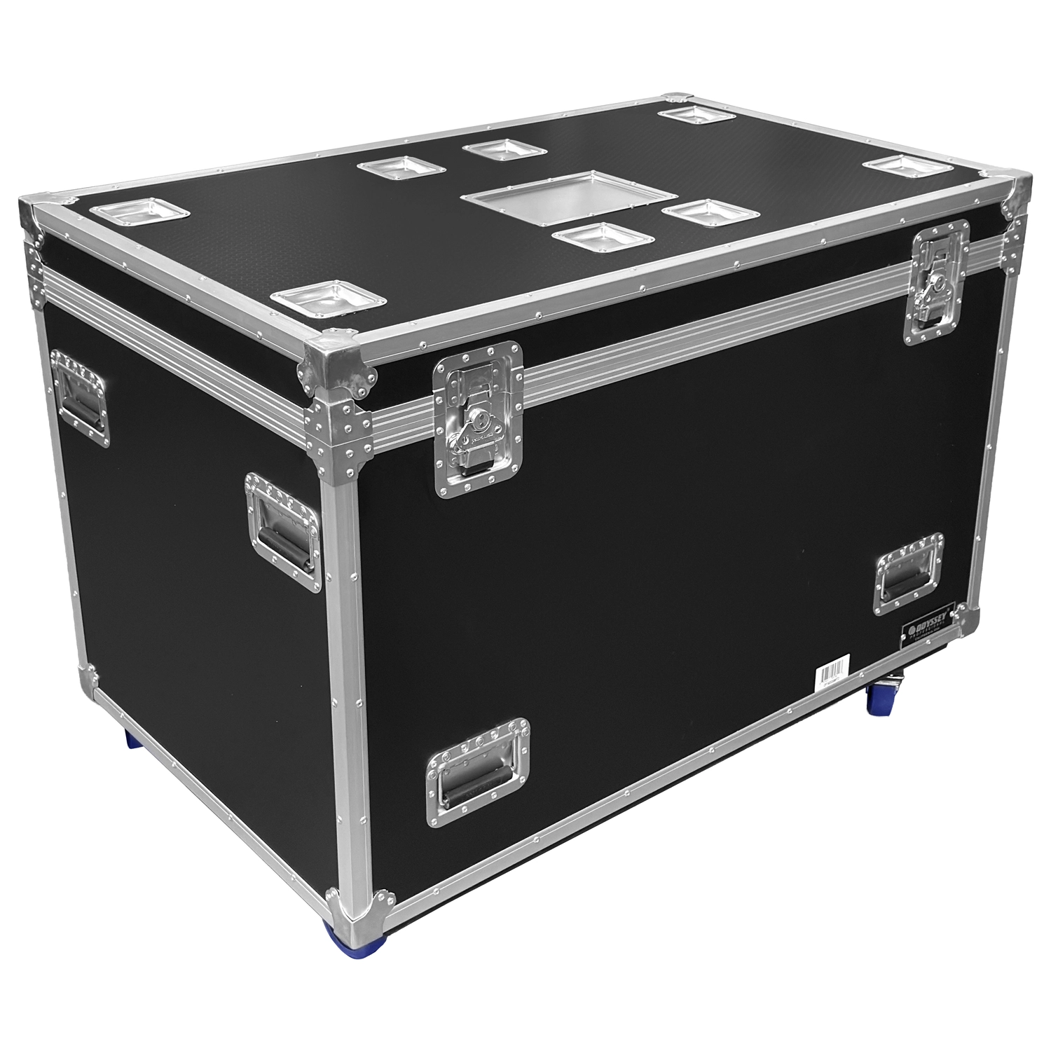 Odyssey Professional 48" x 30" x 36" Black Hex Board Utility Tour Trunk Case with Caster Wheels - Image 9