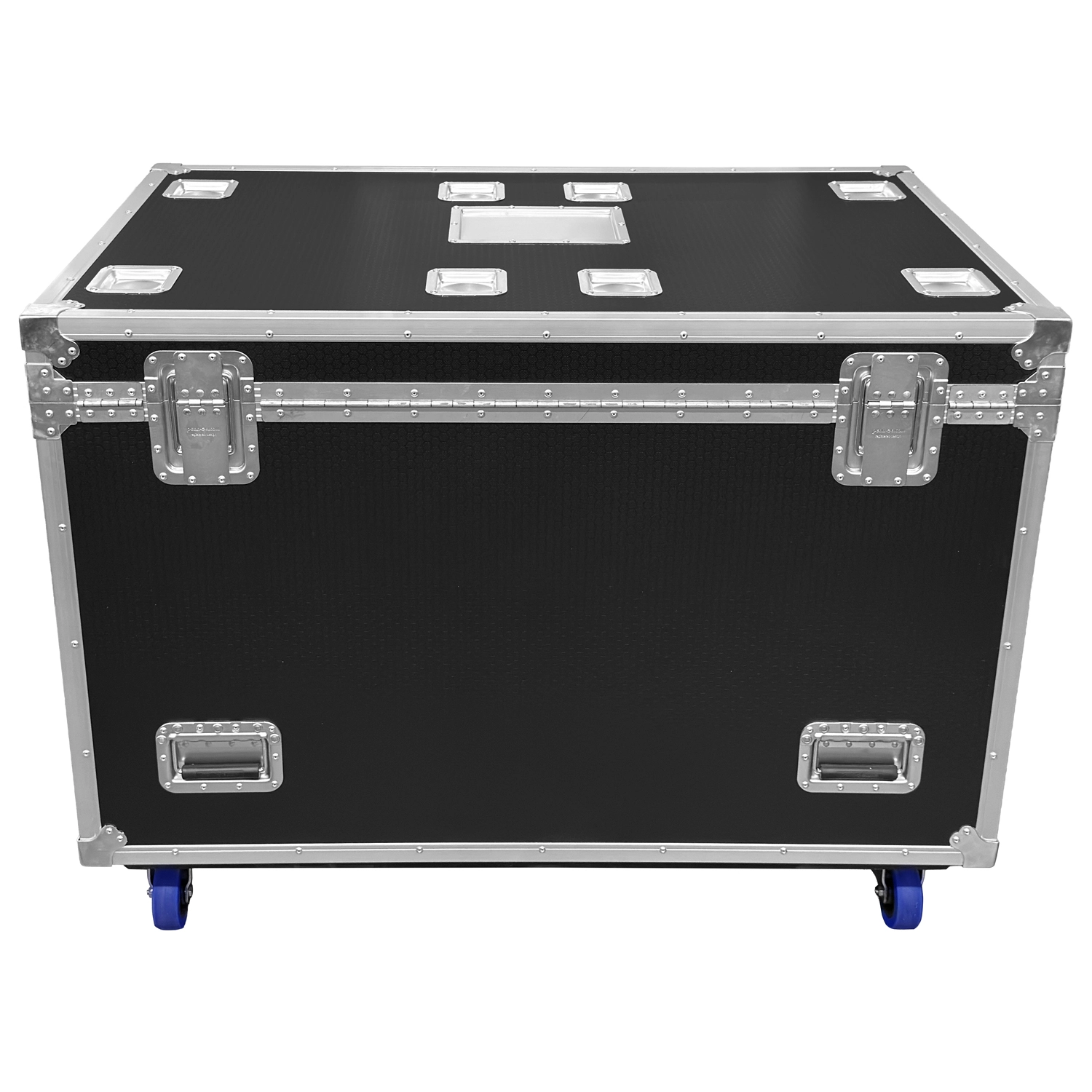 Odyssey Professional 48" x 30" x 36" Black Hex Board Utility Tour Trunk Case with Caster Wheels - Image 10