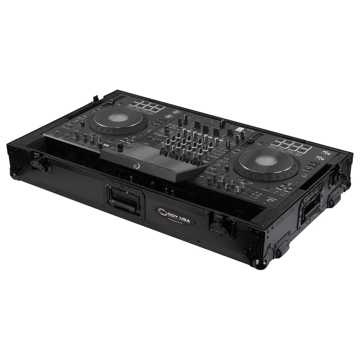 Road Case Series XDJ-AZ Case in Black with Wheels - Image 2