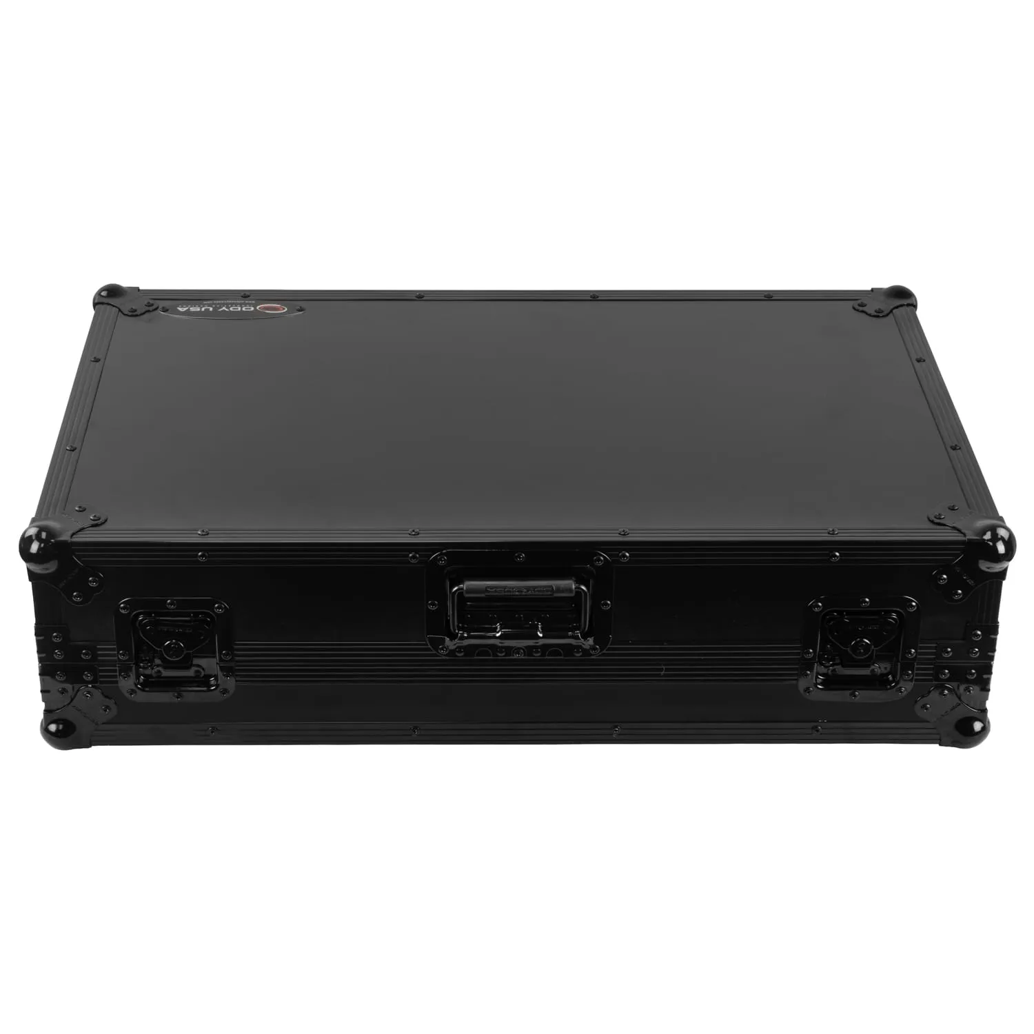 Road Case Series DDJ-REV7 Case in Black with Wheels and Glide Style Laptop Platform - Image 6
