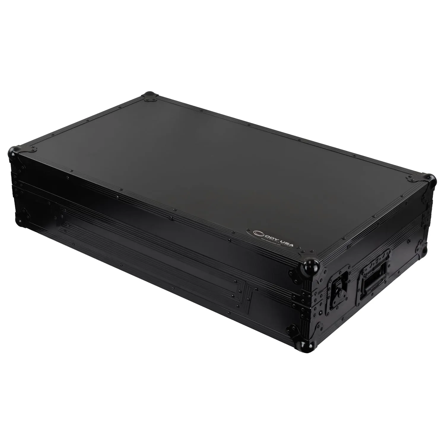 Road Case Series XDJ-AZ Case in Black with Wheels and Glide Style Laptop Platform - Image 4