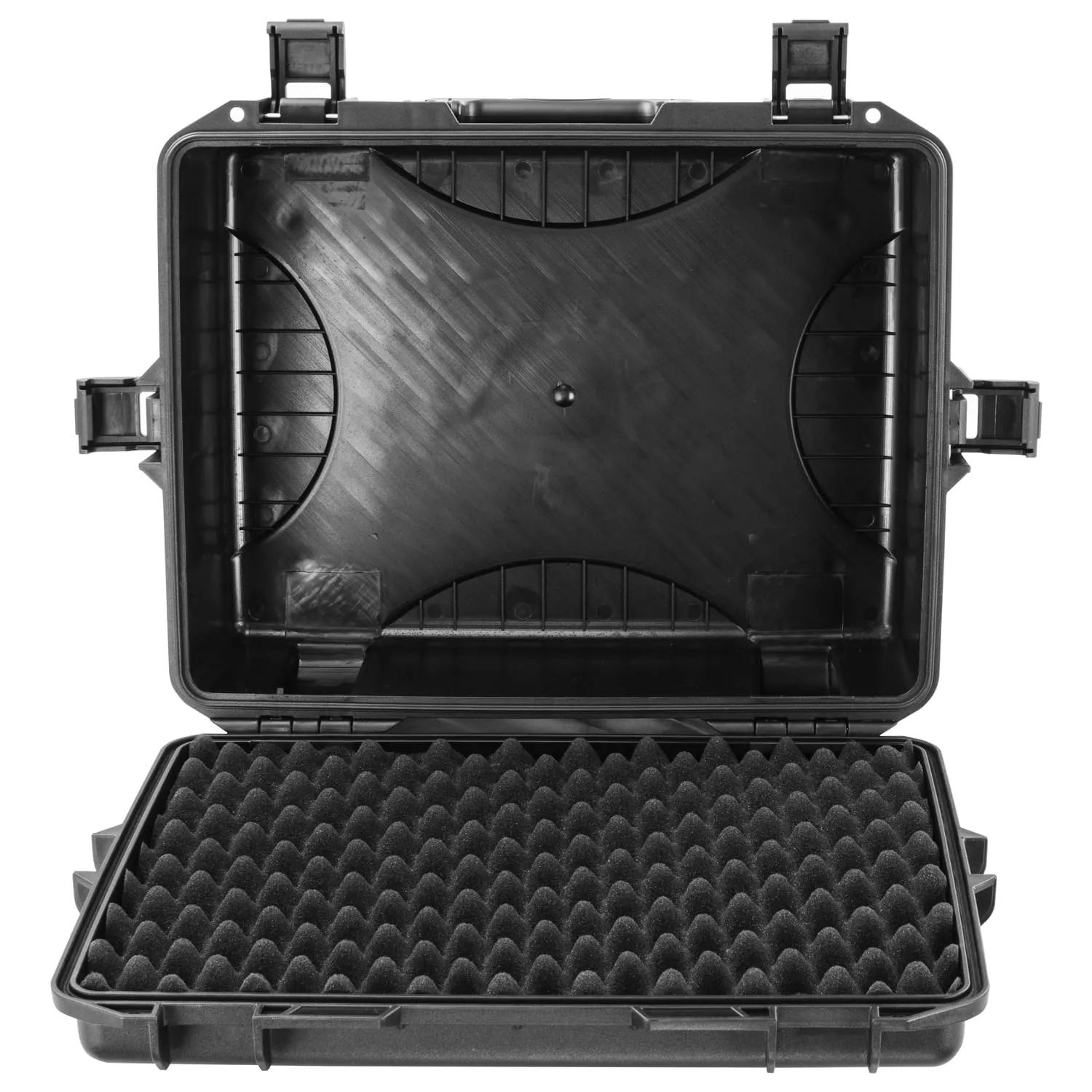 Empty 19.25" x 14.25" x 6.75" Bottom Interior Injection-Molded Trolley Utility Case - Image 7