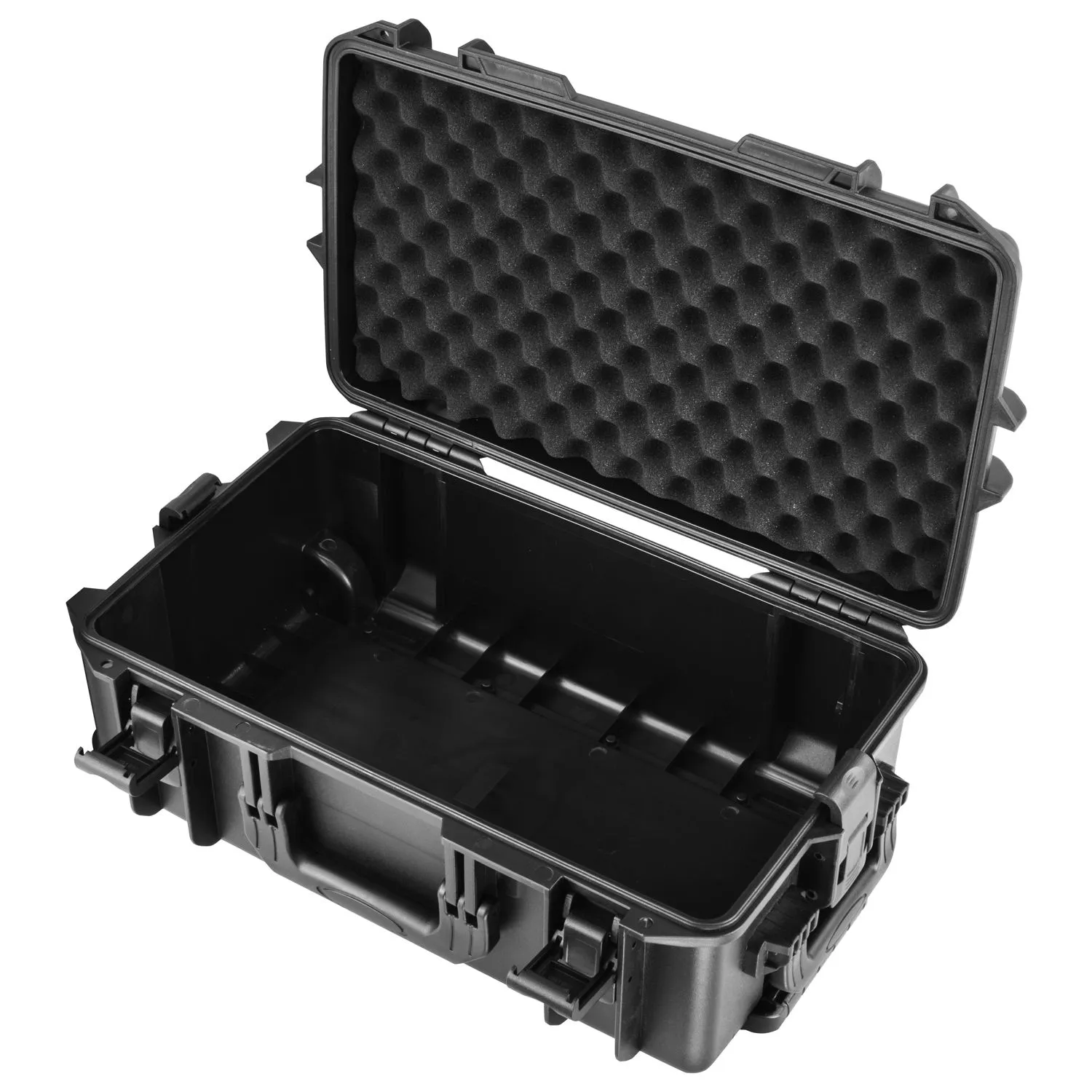 Empty 21.5" x 17.75" x 9.75" Bottom Interior Injection-Molded Trolley Utility Case - Image 3