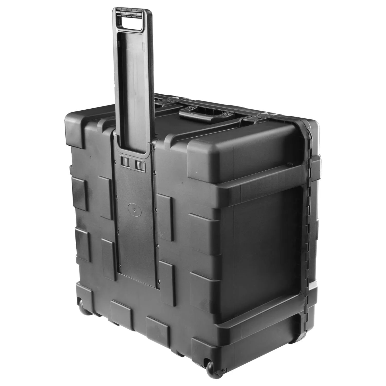 Empty 26.5" x 25.5" x 13.5" Bottom Interior Injection-Molded Trolley Utility Case - Image 2