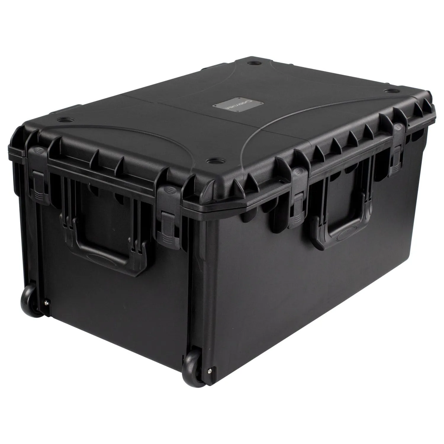 Empty 29.25" x 18.5" x 12.5" Bottom Interior Injection-Molded Trolley Utility Case - Image 6