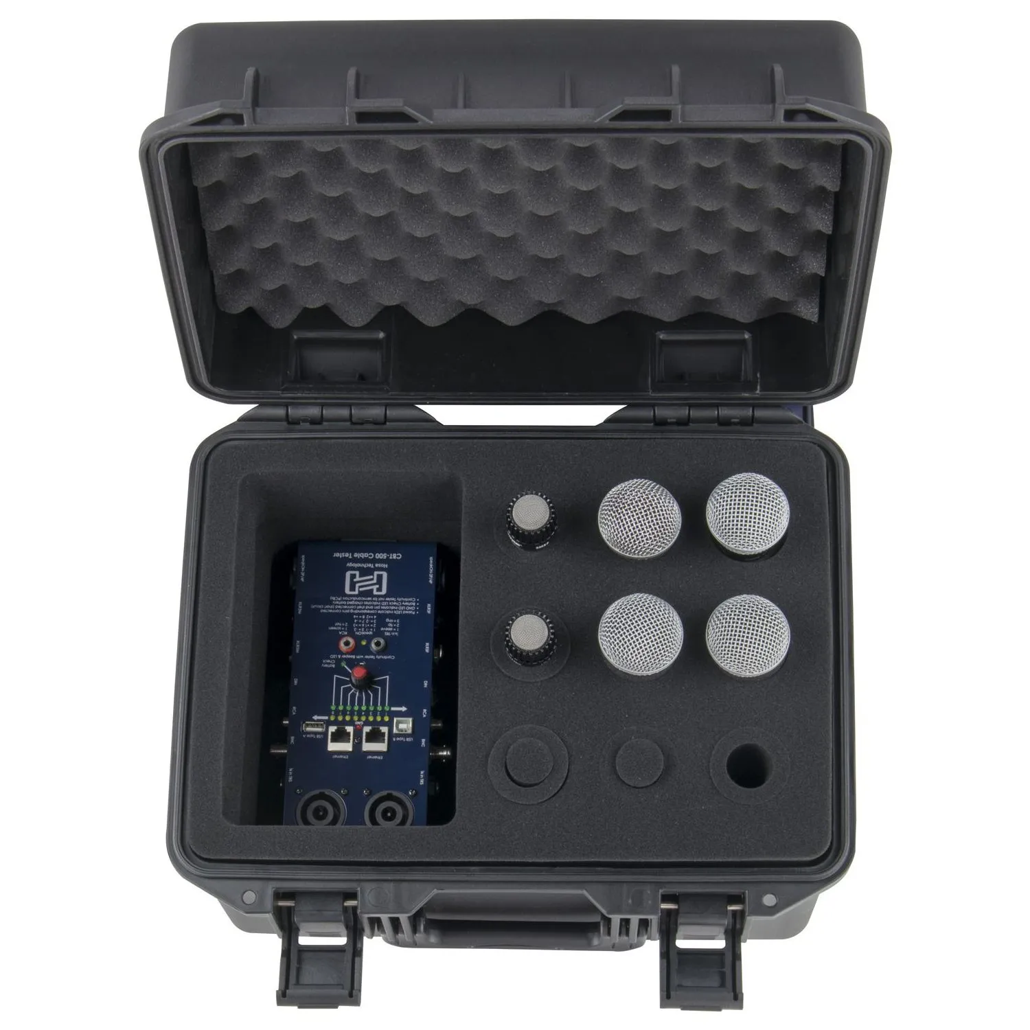 Handheld Microphone Case (Holds 9) With Storage Compartment - Image 4