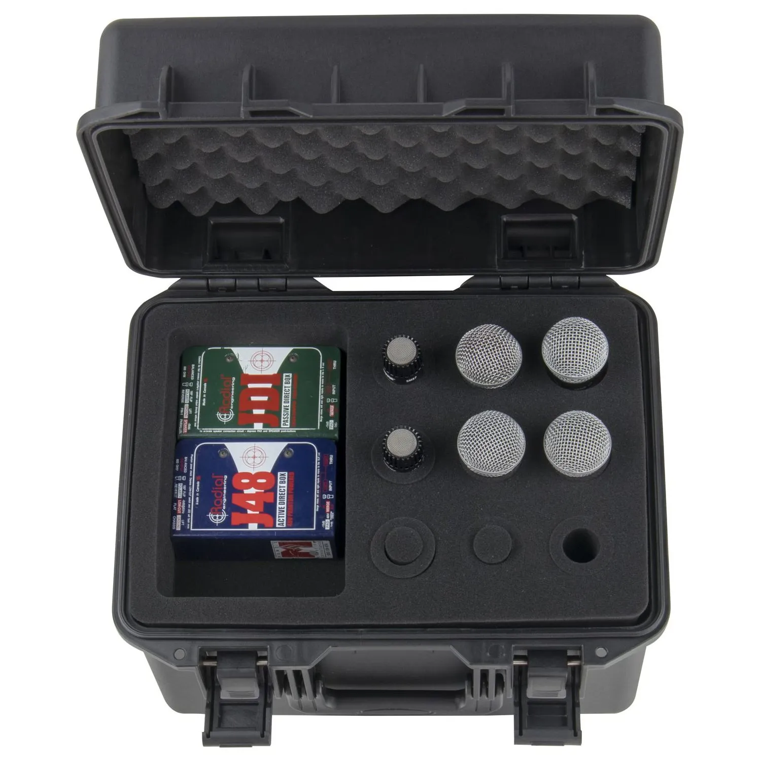 Handheld Microphone Case (Holds 9) With Storage Compartment - Image 5