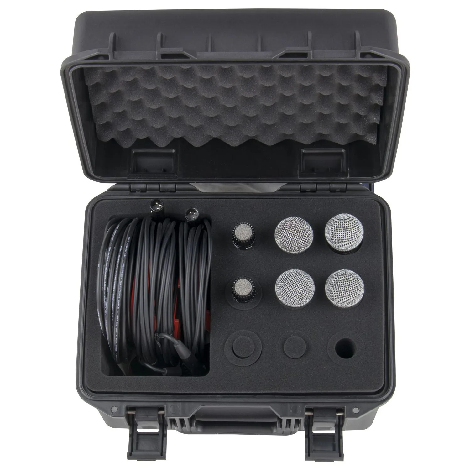 Handheld Microphone Case (Holds 9) With Storage Compartment - Image 6